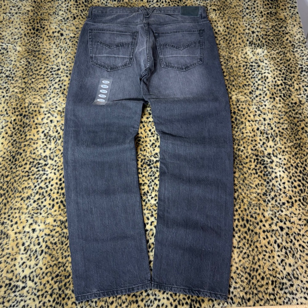 Harley Davidson Mens Straight Leg Jeans Faded Black Denim 36x32 NWT Mexico
